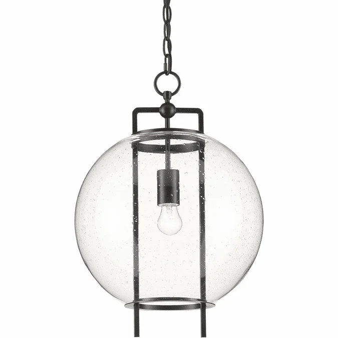 Currey & Company 9000-0599 Breakspear Contemporary Antique Black Pendant Lighting