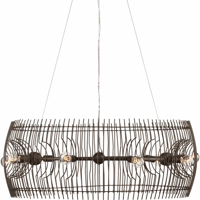 Currey & Company 9000-1105 Endicott Contemporary Bronze Gold Hanging Pendant Light