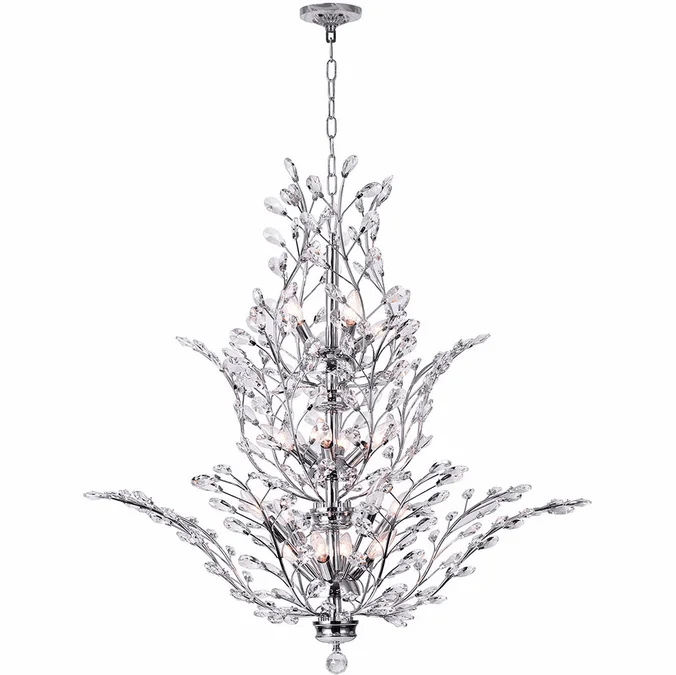 CWI 5206P40C Ivy Chrome Chandelier Lamp
