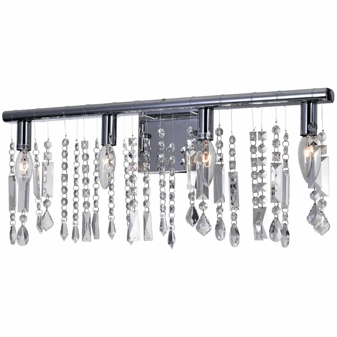 CWI 5549W24C Janine Chrome 24″ Bathroom Wall Sconce