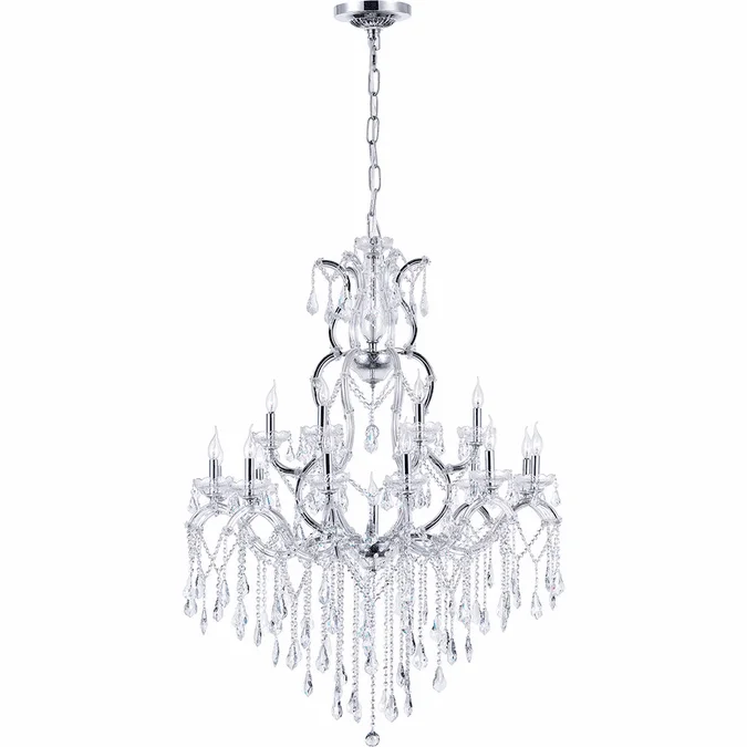 CWI 8398P44C-19 (Clear) Abby Chrome Chandelier Light
