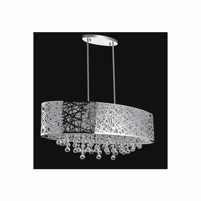 CWI Lighting 5008P32ST-O Eternity Modern Chrome Kitchen Island Lighting