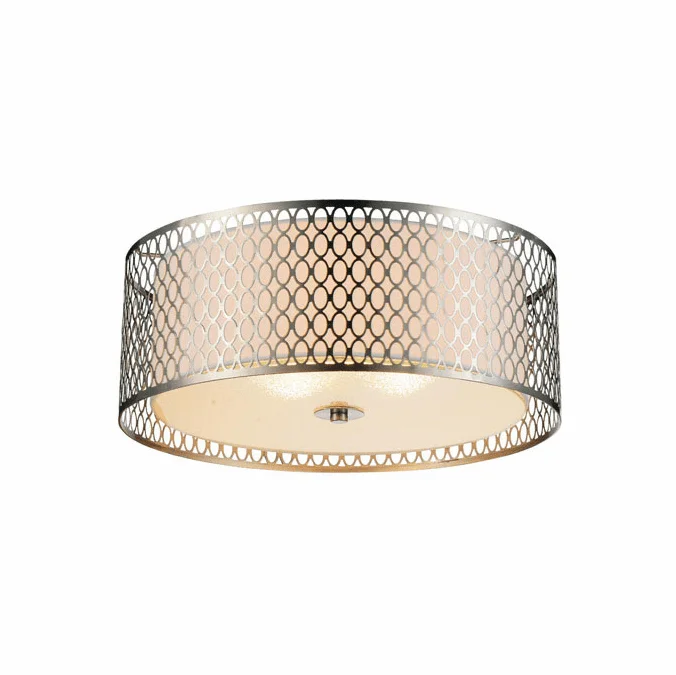 CWI Lighting 5555C17SN Mikayla Modern Satin Nickel 17″ Overhead Light Fixture