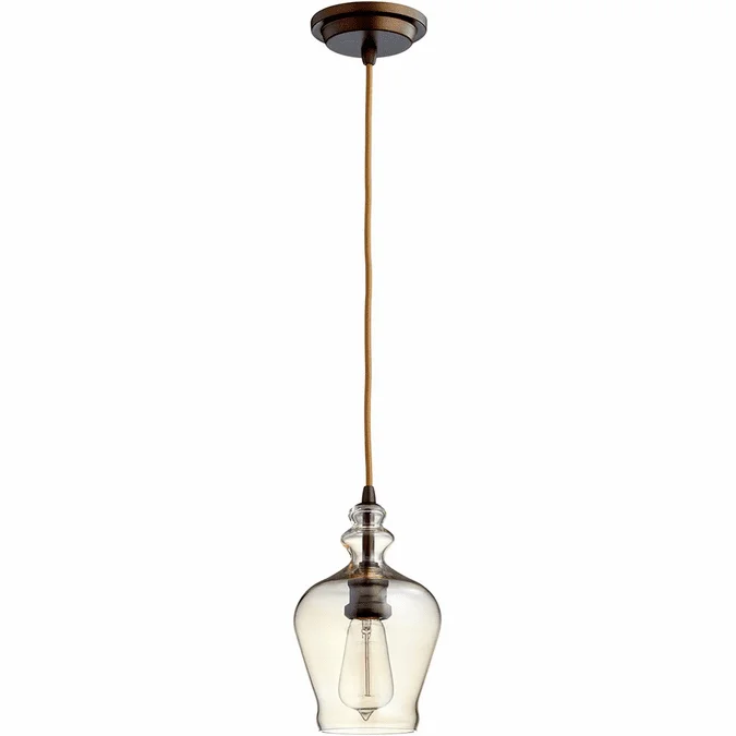 Cyan 06062 Calista Contemporary Oiled Bronze Mini Ceiling Light Pendant