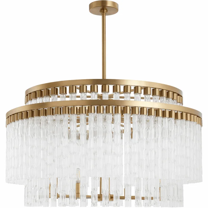 Cyan Design 11628 Nobel Aged Brass Lighting Chandelier