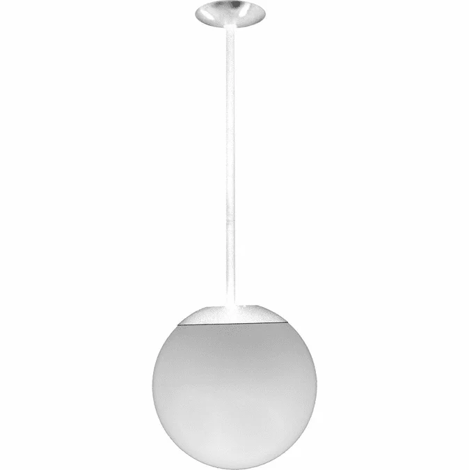 Dabmar D7500-18-LED-W Modern White LED 18″ Hanging Pendant Light