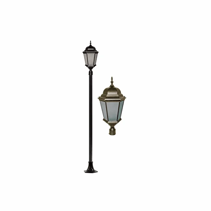 Dabmar GM2301-LED30-BZ-FR Post Top Bronze LED Outdoor Lamp Post Light Fixture