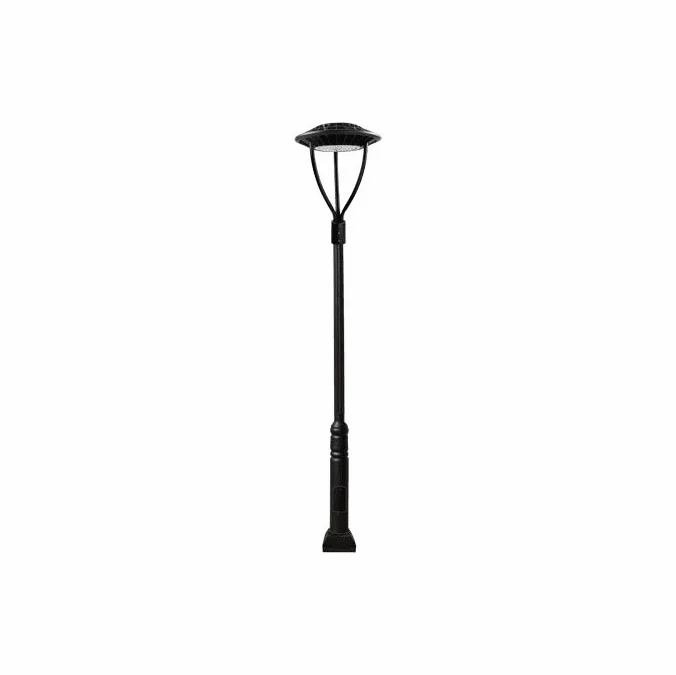 Dabmar GM5750-LED80-B Large Post Modern Black LED Outdoor Post Light Fixture