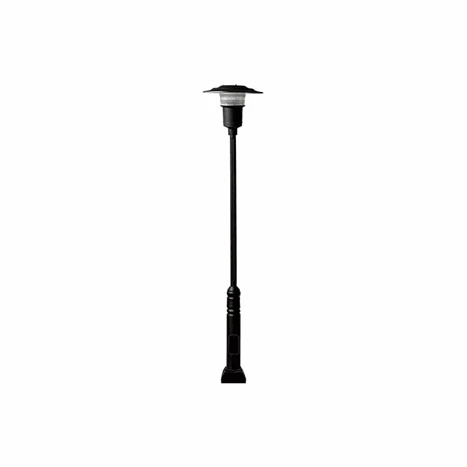 Dabmar GM6500-B Large Post Top Modern Black Metal Halide Outdoor Lamp Post Light