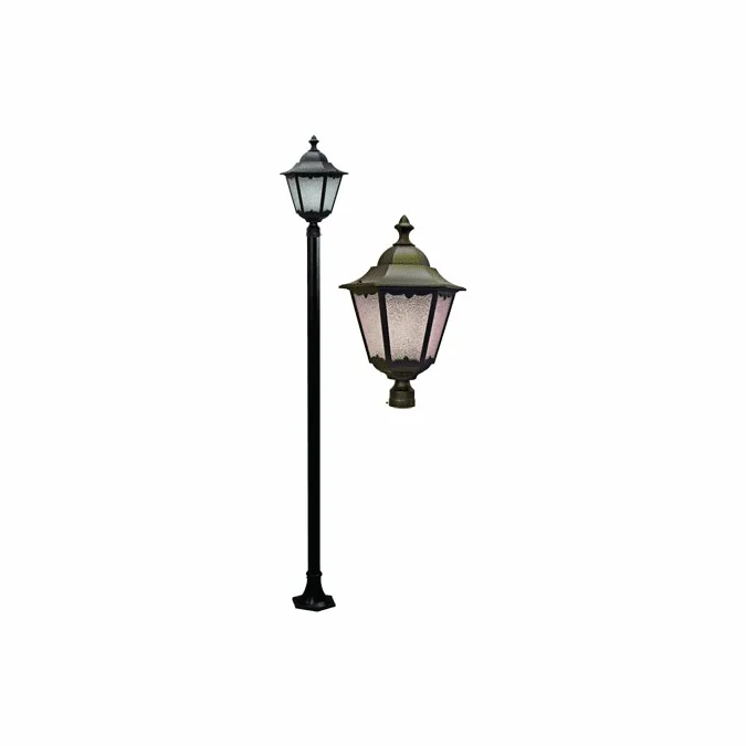 Dabmar GM8130-BZ Cast Aluminum Lantern Bronze Exterior Pole Lighting Fixture