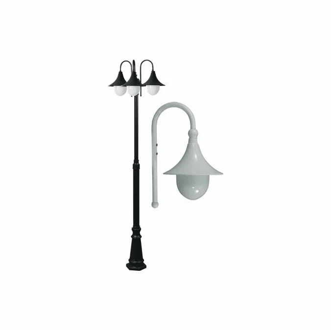 Dabmar GM9903-LED-W Marquee Contemporary White LED Outdoor Post Lighting Fixture