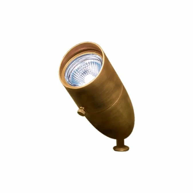 Dabmar LV231-LED-ABS Contemporary Antique Brass LED Low Voltage Outdoor Residential Landscape Lighting Spot Light