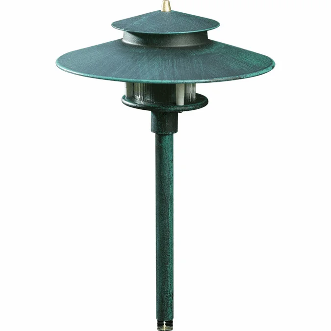 Dabmar LV70-PG Contemporary Patina Green Halogen Low Voltage Outdoor Pathway Lighting