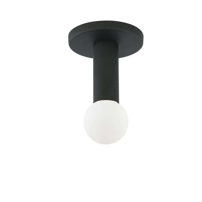 Dainolite Adams 1 Light Flush Mount Matte Black Lamp|Plafonnier affleur Adams de Dainolite avec fini noir mat et 1ampoule