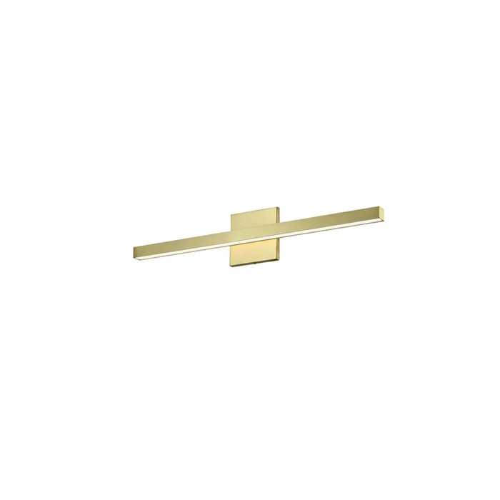 Dainolite Arandel Vanity Light 18w LED Aged Brass Frosted Acrylic Diffuser Lamp|Lumire de coiffeuse Arandel de Dainolite en acrylique givr qui diffuse la lumire, avec fini laiton vieilli et ampoule DEL de 18W