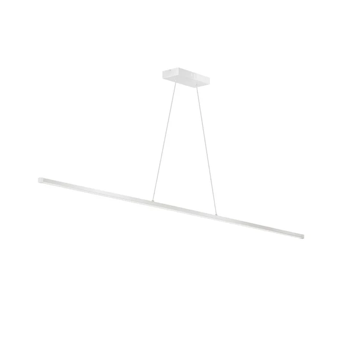 Dainolite Array LED Horizontal Pendant 30w 48 Matte White Finish White Acrylic Diffuser Lamp|Luminaire suspendu horizontal Array de Dainolite de 48po en acrylique blanc qui diffuse la lumire, avec fini blanc mat et ampoule DEL de 30W