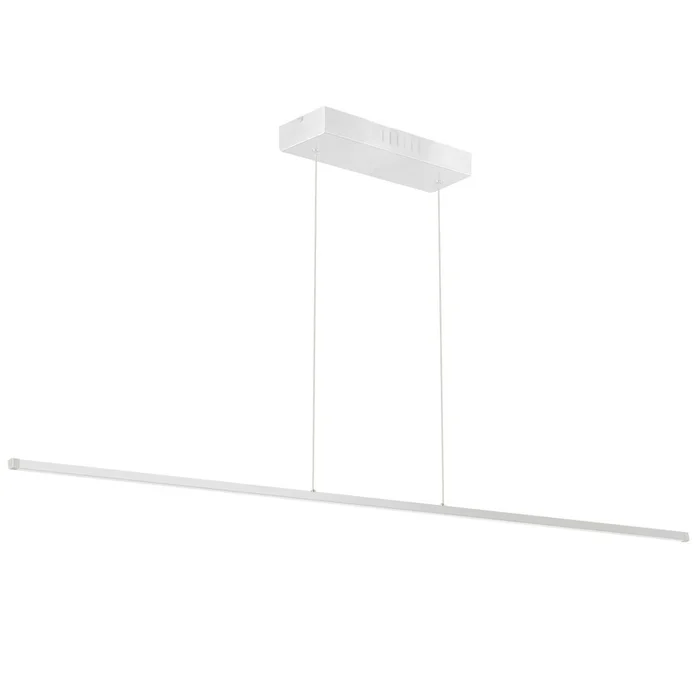 Dainolite Array LED Horizontal Pendant 56w 72 Matte White Finish White Acrylic Diffuser Lamp|Luminaire suspendu horizontal Array de Dainolite de 72po en acrylique blanc qui diffuse la lumire, avec fini blanc mat et ampoule DEL de 56W