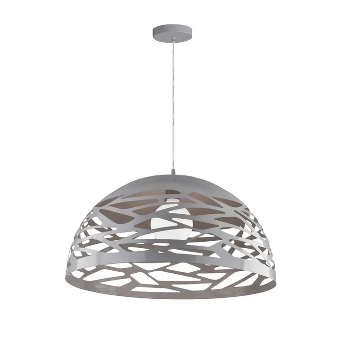 Dainolite Coral 1 Light Pendant 16 Dia Grey Finish Lamp|Luminaire suspendu Coral de Dainolite de 16po de diamtre, avec fini gris et 1ampoule