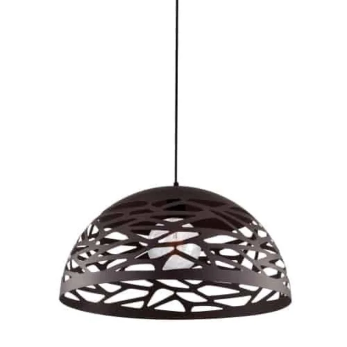 Dainolite Coral 1 Light Pendant 16 Dia Matte Black Finish Lamp|Luminaire suspendu Coral de Dainolite de 16po de diamtre, avec fini noir mat et 1ampoule