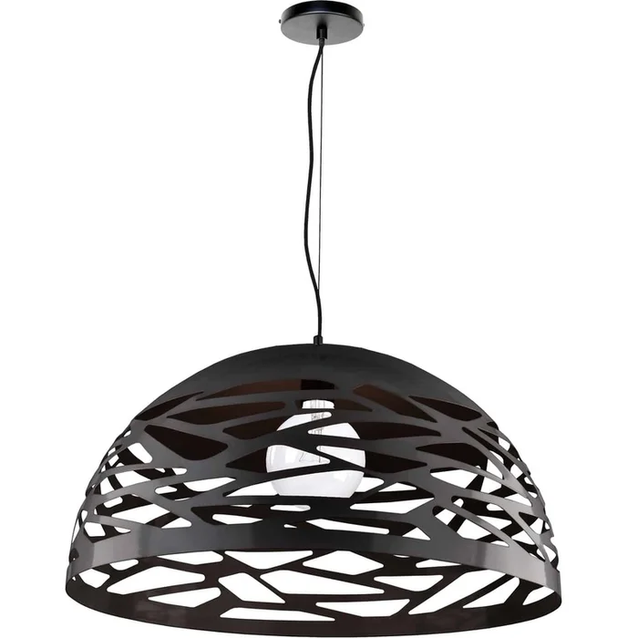 Dainolite Coral 1 Light Pendant 20 Dia Matte Black Finish Lamp|Luminaire suspendu Coral de Dainolite de 20po de diamtre, avec fini noir mat et 1ampoule