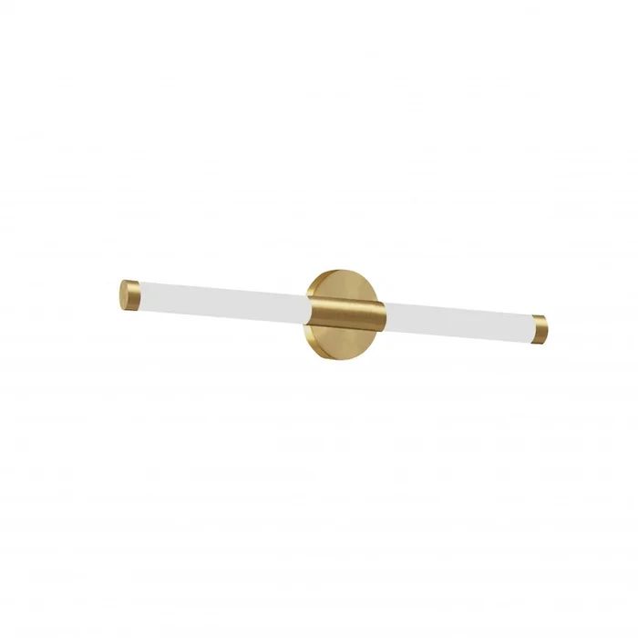 Dainolite Corvette 12w Wall Sconce Aged Brass White Acrylic Diffuser Lamp|Applique murale Corvette de Dainolite en acrylique blanc qui diffuse la lumire, avec fini laiton vieilli et ampoule de 12W