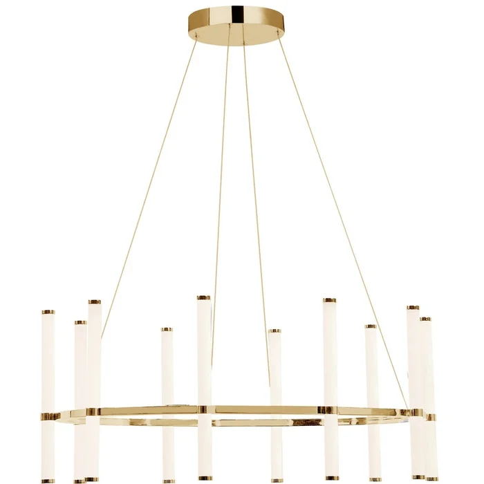 Dainolite Corvette Chandelier 60w Aged Brass White Acrylic Diffuser Lamp|Lustre Corvette de Dainolite en acrylique blanc qui diffuse la lumire, avec fini laiton vieilli et ampoule de 60W