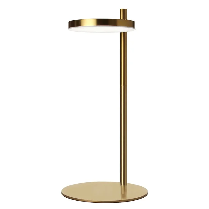 Dainolite Fia 1 Light LED Table Lamp Aged Brass|Lampe de table Fia de Dainolite avec fini laiton vieilli et 1ampoule DEL