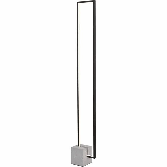 Dainolite FLN-LEDF55-MB Florence Contemporary Black / Grey LED Floor Lamp