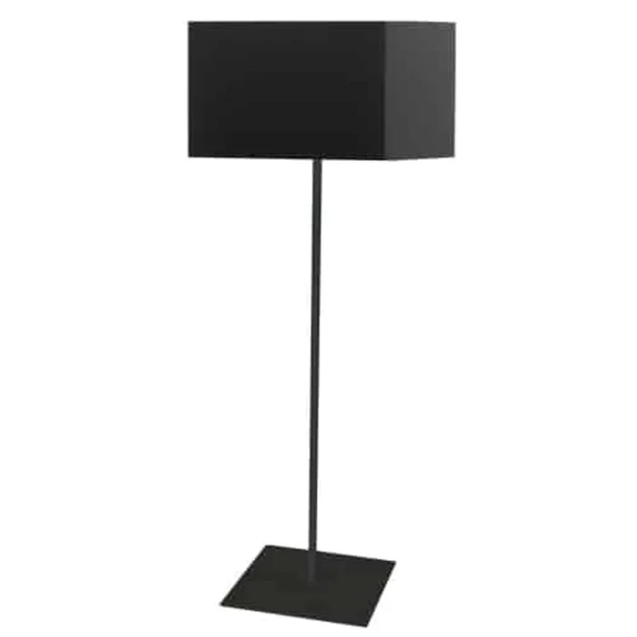 Dainolite Maine 1 Light Floor Lamp Black Square Shade|Lampe pied Maine de Dainolite avec abat-jour carr noir et 1ampoule