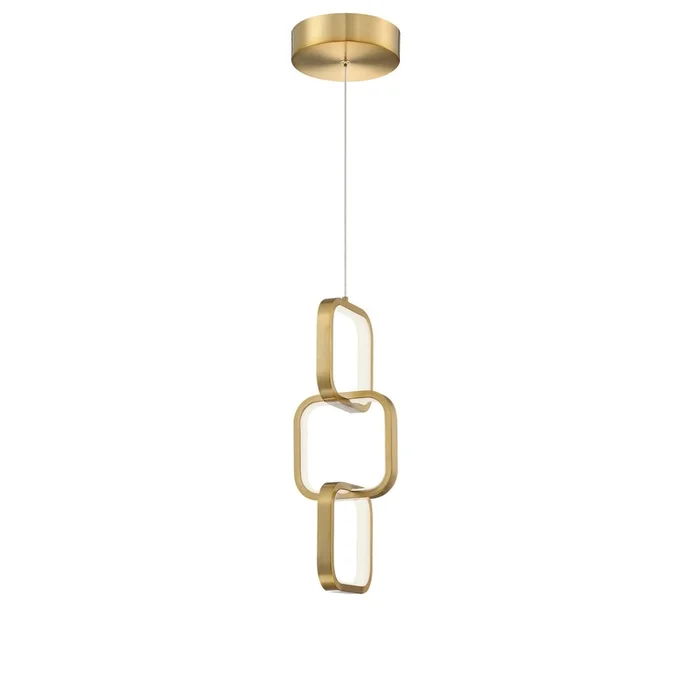 Dainolite Patsy LED Pendant 20w Aged Brass White Silicone Diffuser Lamp|Luminaire suspendu Patsy de Dainolite en silicone blanc qui diffuse la lumire, avec fini laiton vieilli et ampoule DEL de 20W