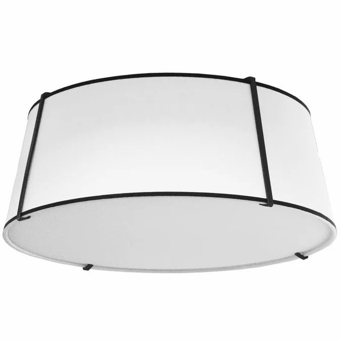 Dainolite TRA-224FH-BK-WH Trapezoid Contemporary White / Black Ceiling Lighting
