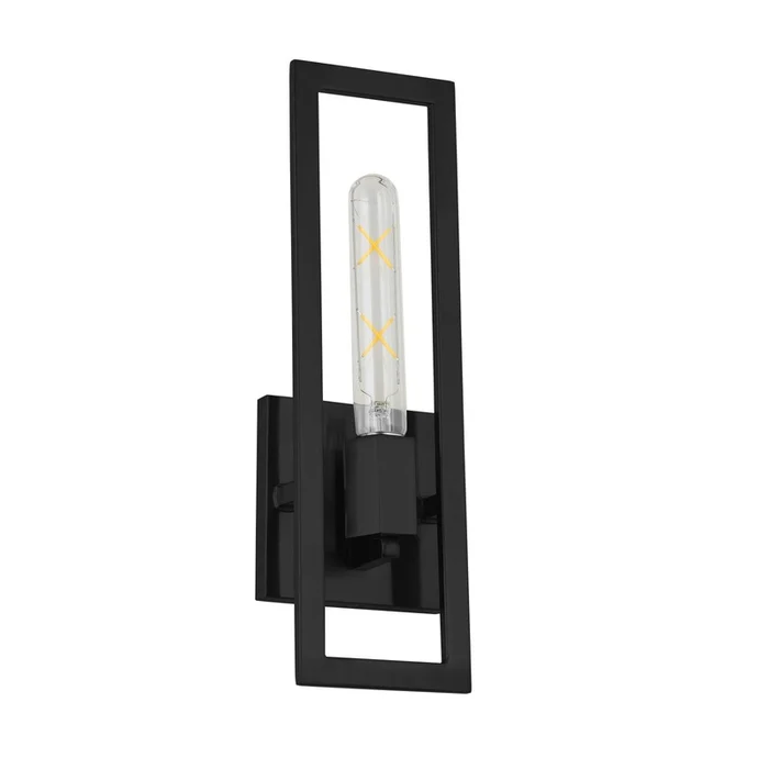 Dainolite Wisteria 1 Light Wall Sconce Matte Black Lamp|Applique murale Wisteria de Dainolite avec fini noir mat et 1ampoule