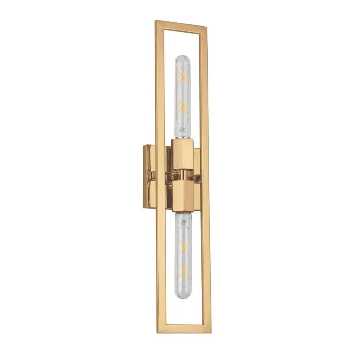 Dainolite Wisteria 2 Light Wall Sconce Aged Brass Lamp|Applique murale Wisteria de Dainolite avec fini laiton antique et 2ampoules