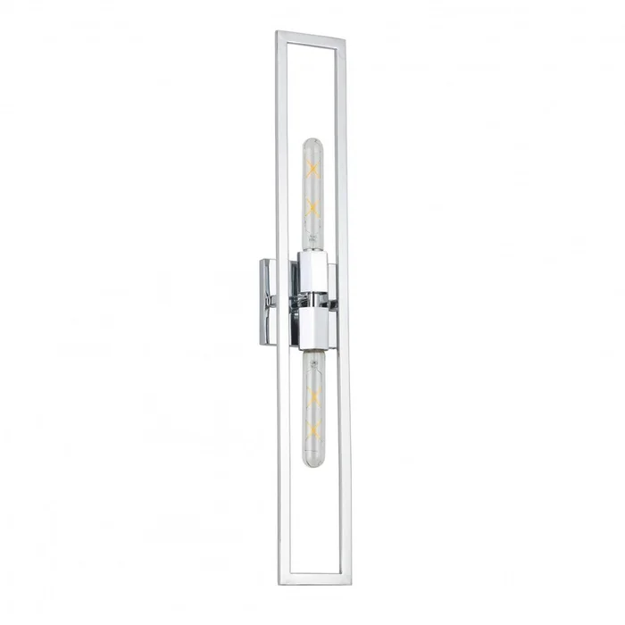 Dainolite Wisteria 2 Light Wall Sconce Tall Polished Chrome Lamp|Grande applique murale Wisteria de Dainolite avec fini chrom poli et 2ampoules