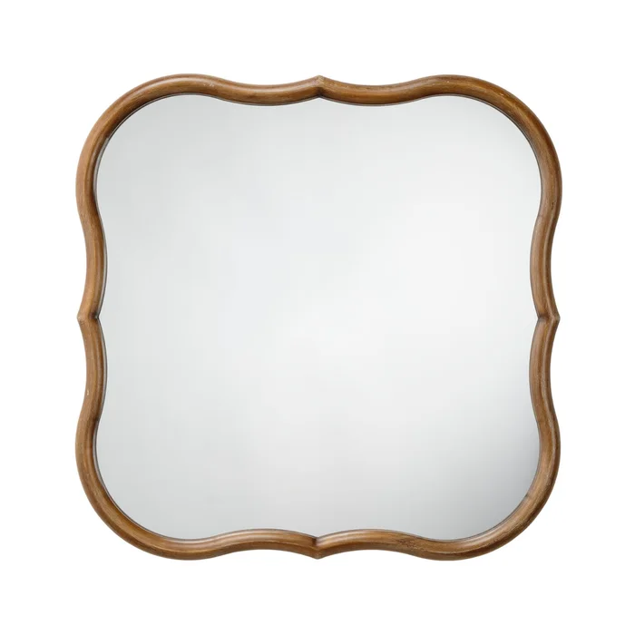 daisy wood wall mirror