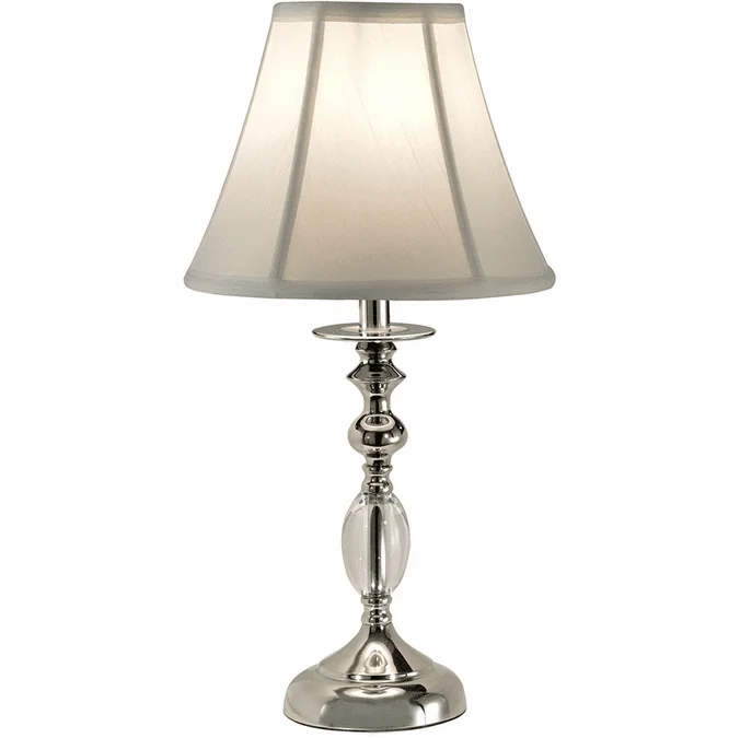 Dale Tiffany GT10170 Leon Polished Nickel Table Lamp Lighting