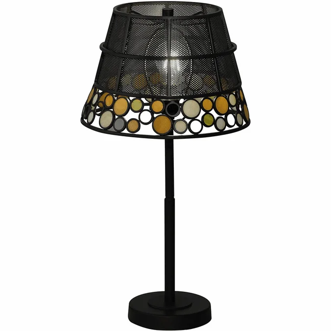 Dale Tiffany TT18336 Pasqual Tiffany Antique Bronze Table Lamp
