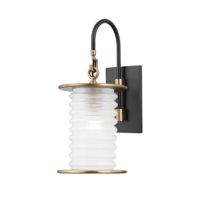 Danvers One Light Wall Sconce in Patina Brass/Textured Black (67|B4451-PBR/TBK)