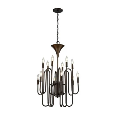 Decatur 12 Light Chandelier in Oil Rubbed Bronze (45|81287/12)