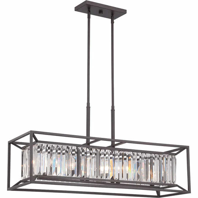 Designers Fountain 87438-VB Linares Modern Vintage Bronze Island Light Fixture