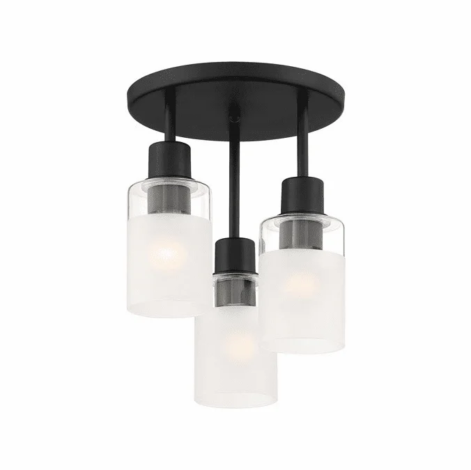 Designers Fountain D236M-SF-MB Cedar Lane Matte Black Ceiling Light Fixture