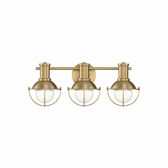 Designers Fountain D243M-3B-BG Dalton Modern Brushed Gold 3-Light Bath Lighting Fixture