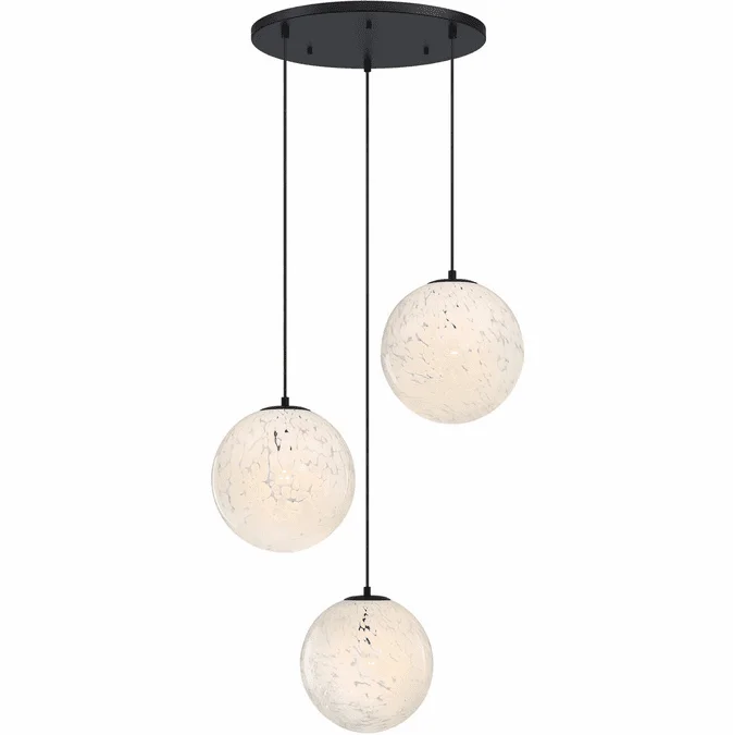 Designers Fountain D282M-3CHB-MB Circo Matte Black Multi Pendant Lighting Fixture