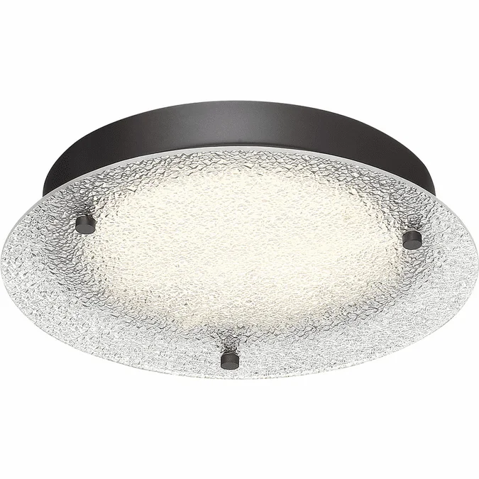 Designers Fountain LED1296-SB Deco Edge Contemporary Satin Bronze LED 11.5″ Overhead Light Fixture