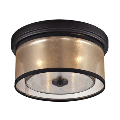 Diffusion Two Light Flush Mount in Oil Rubbed Bronze (45|57025/2)