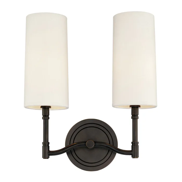Dillon 2-Light Wall Sconce in Old Bronze 11.75L x 11.75W x 13.5H