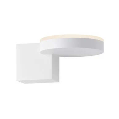 Disc-Cube LED Wall Sconce in Textured White (69|2360.98)