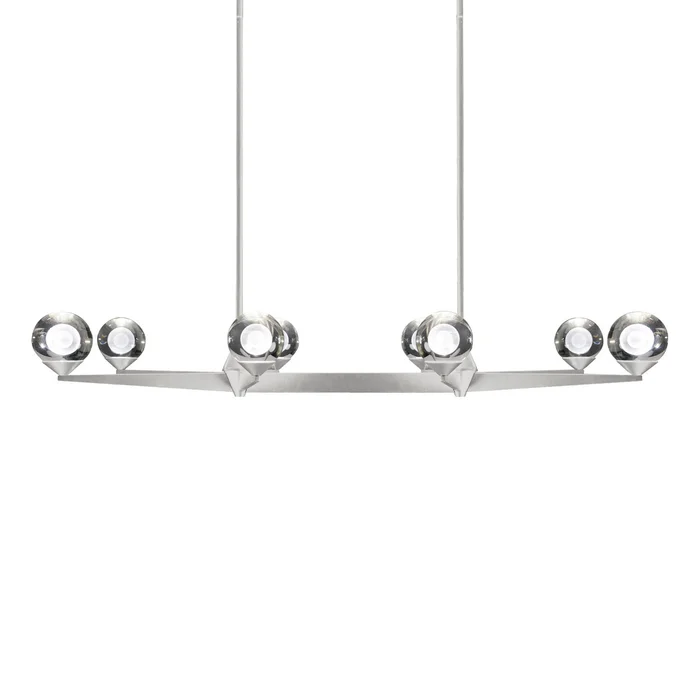 Double Bubble LED Chandelier in Satin Nickel (281|PD-82044-SN)