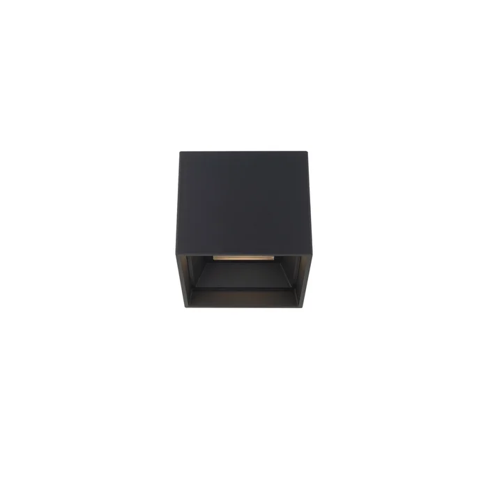 Downtown LED Outdoor Flush Mount in Black (34|FM-W47206-40-BK)
