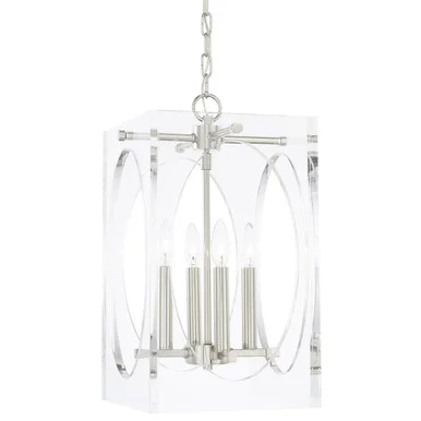 Drake Four Light Chandelier in Polished Nickel (60|8874-PN)